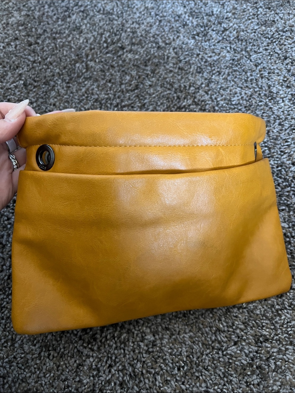 Circus by Sam Edelman Mustard Yellow Fold-Over Clutch - Picture 5 of 10